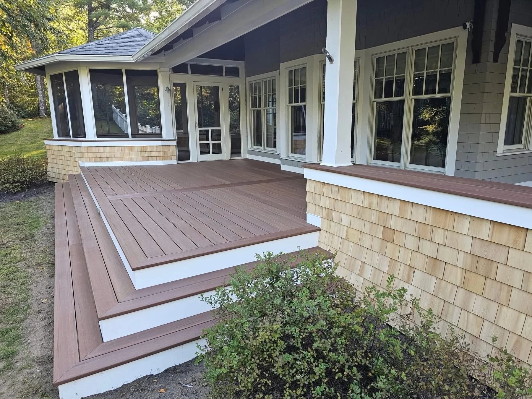 TimberTech composite deck in Barnstable, MA