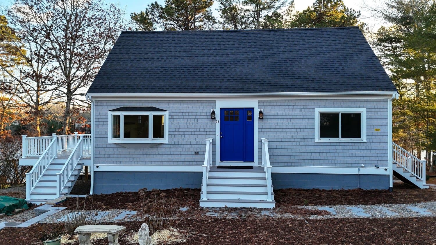Aerial framing and siding project Cape Cod